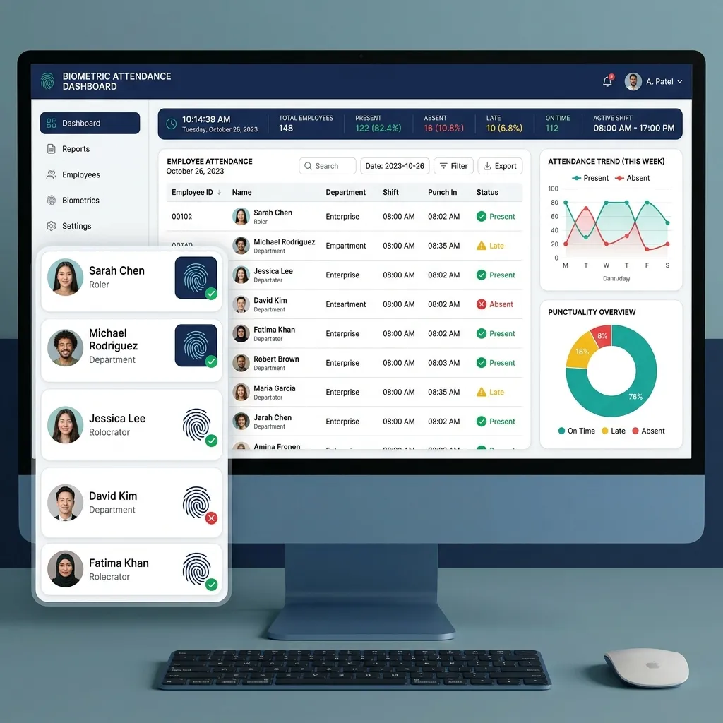 Imagen de referencia para Control de asistencia con BioCheks