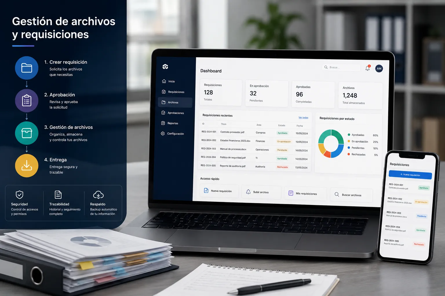Imagen de referencia para Gestión de archivos y requisiciones